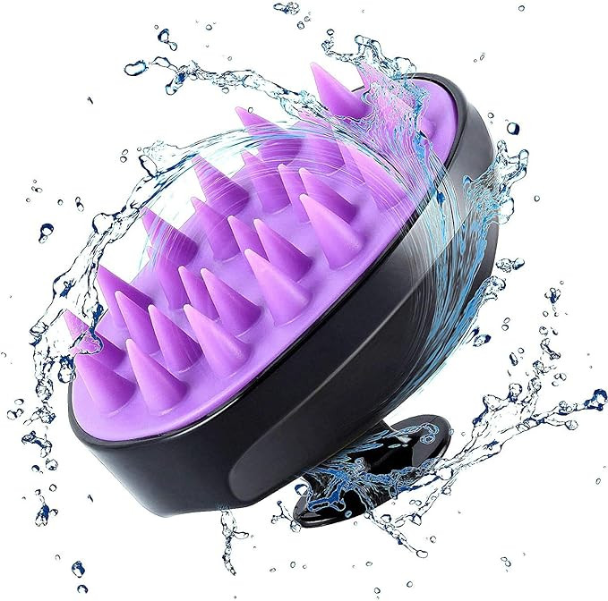 Scalp Massager, Shampoo Brush Hair Scrub Brush for Wet and Dry Hair, Soft Silicone Bristles Head ... | Amazon (US)