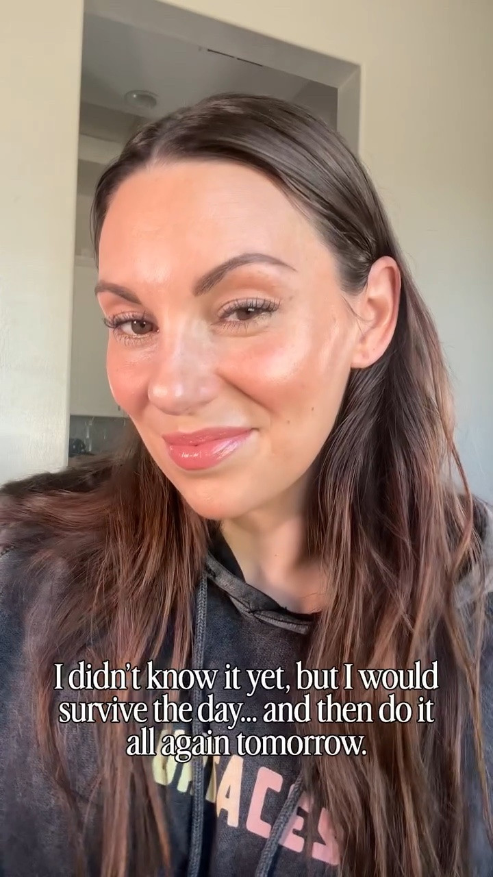 Thought my mic was on.
Posted it anyway.
First All Star Cheer comp in the books.
Long day, but not as long as I thought.
She hit zero.
I survived.
And I’d do it all again the next day.
Worth every second.
💄📣✨

#cheermom #grwmmakeup #compday #lifeofashowgirl #grwmreels