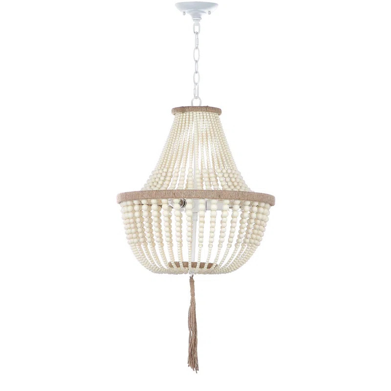 Llandel 3 - Light Unique / Statement Empire Chandelier with Beaded Accents | Wayfair North America