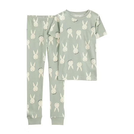 Carter's Easter Little & Big Unisex 2-pc. Pajama Set, 14, Green | JCPenney