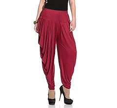 Viscose Relaxed Yoga Fitness Active and Dance Wear Dhoti Pants for Women | Amazon (US)