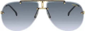 65mm Gradient Oversize Aviator Sunglasses | Nordstrom