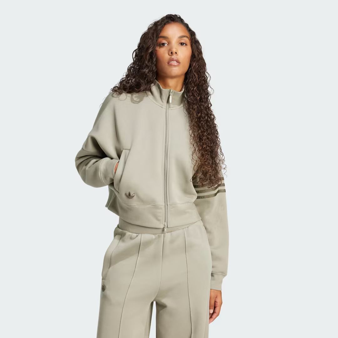 adidas Neuclassics Track Top Silver Pebble L Womens | adidas (US)