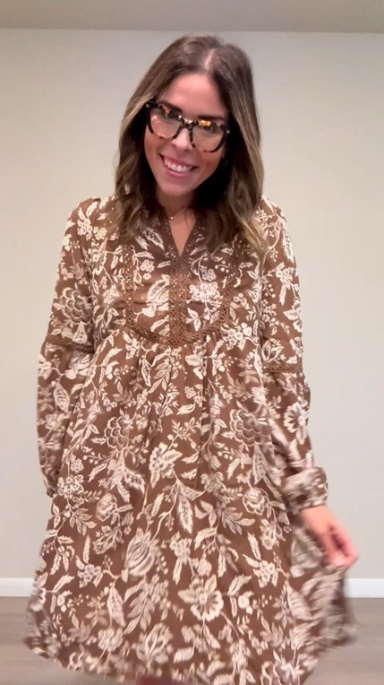 If you’re looking for something that bridges casual and polished, this is it. The floral print adds visual interest while the neutral brown keeps it grounded. Perfect piece to mix and match with everything in your closet ✨💙

#LTKootd #LTKmomlife #LTKMidsize
