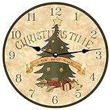 Christmas Time Clock- Christmas Wall Clock | Amazon (US)