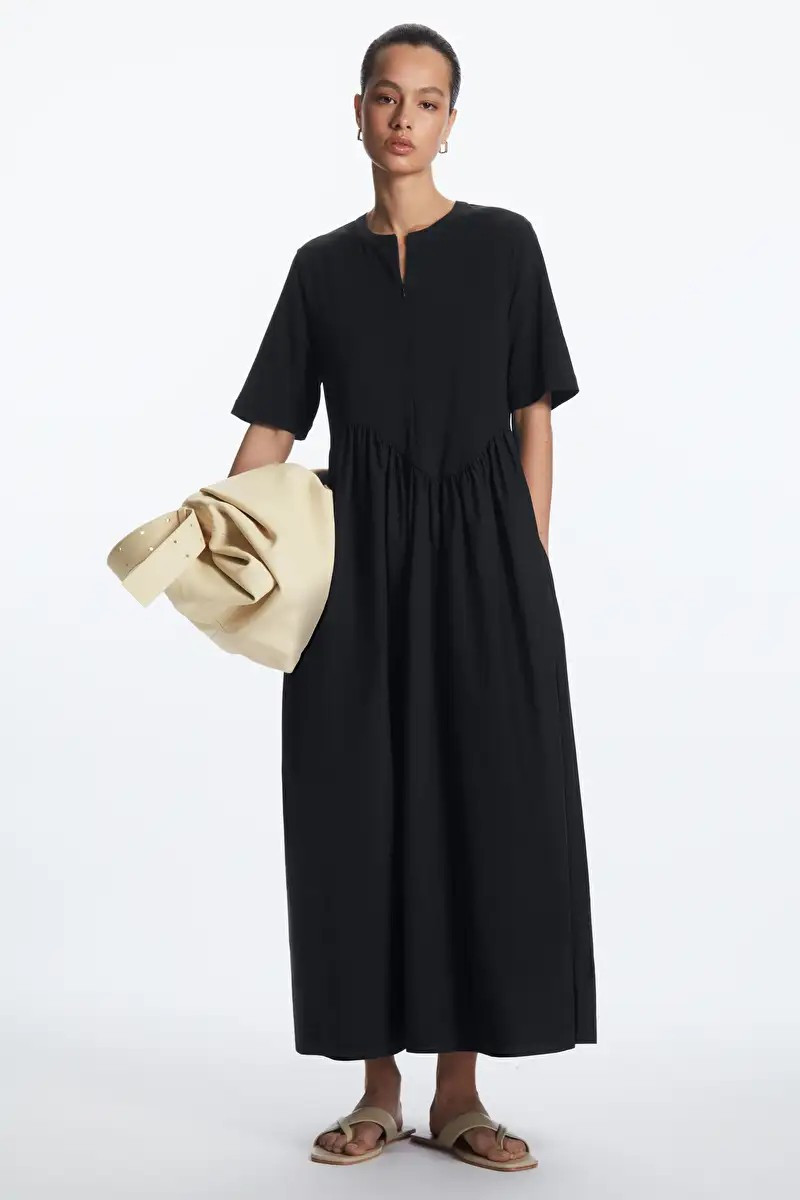 OVERSIZED ASYMMETRIC-WAIST DRESS | COS (US)