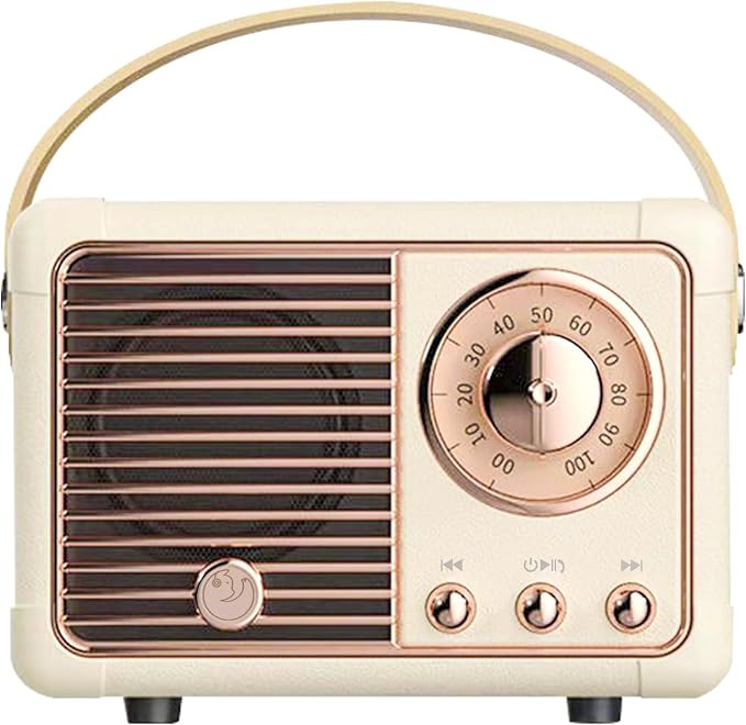 Retro Bluetooth Speaker, Mini Bluetooth Speaker Wireless with Stereo Sound,Hands-Free Call,400mA ... | Amazon (US)