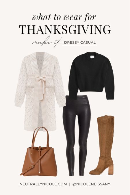 Dressy casual outfit for Thanksgiving — also perfect for everyday, fall activities, brunch, date night & more!

// fall fashion, fall outfit, fall outfits, fall trends, winter fashion, winter outfit, winter outfits, winter trends, what to wear for thanksgiving, thanksgiving outfit, casual outfit, errands outfit, everyday outfit, coffee outfit, brunch outfit, date night outfit, pumpkin patch outfit, pumpkin picking outfit, apple picking outfit, holiday outfit, party outfit, gifts for her, holiday gift guide for her, gift guide, sweater, fall sweater, cardigan, fall cardigan, spanx faux suede leggings, knee high boots, handbag, tote bag, Pink Lily, Lulus, Vici, vicidolls, Abercrombie, neutral outfit (10.28)

#liketkit #LTKSeasonal #LTKitbag #LTKshoecrush #LTKU #LTKfindsunder50 #LTKtravel #LTKHoliday #LTKsalealert #LTKstyletip #LTKparties #LTKGiftGuide #LTKfindsunder100