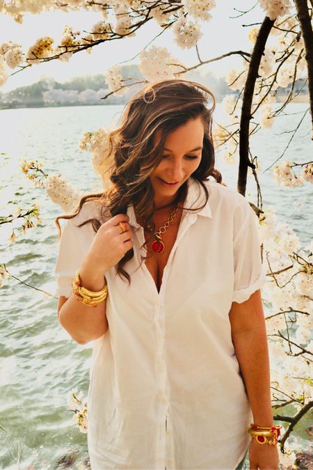Classic button up tops for spring and summer! Available in a variety of colors, both long sleeve and short can be dressed up or down all season long! 

#LTKover40 #LTKworkwear #LTKSeasonal