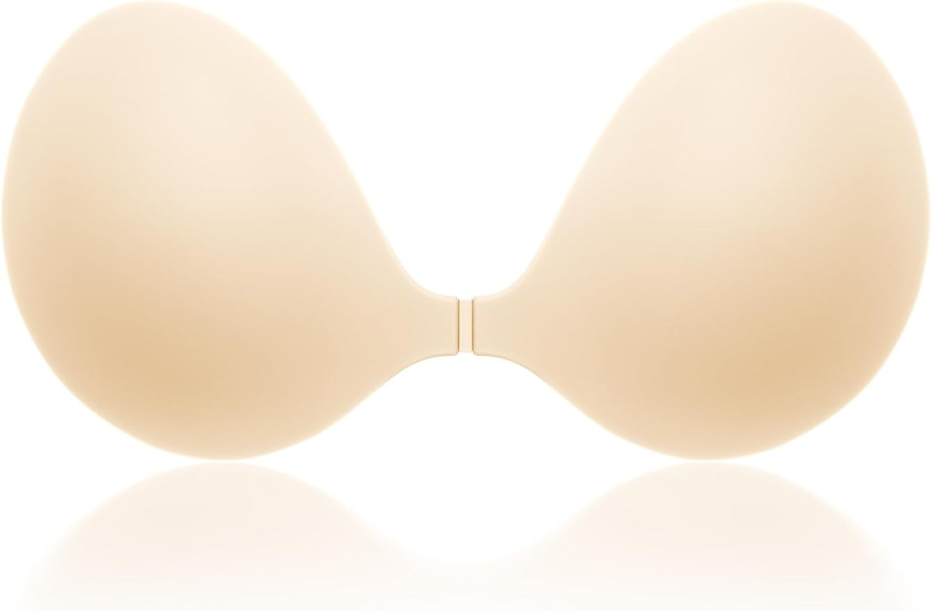 Adhesive Sticky Strapless Bra for Women, Push up Invisible Bras for Backless Dress Reusable Breat... | Amazon (US)