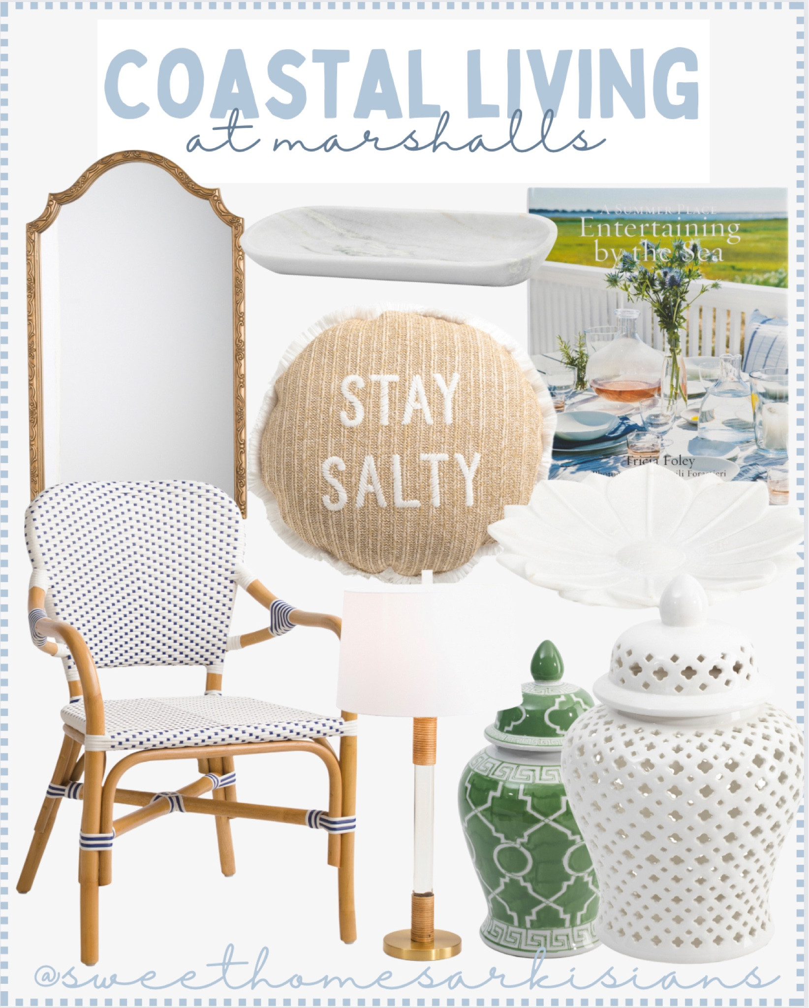 new coastal decor pieces added at marshalls! 🤍💙

#LTKhome