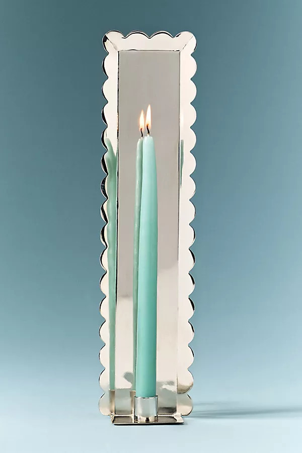 Scalloped Metal Candle Holder Wall Sconce | Anthropologie (US)