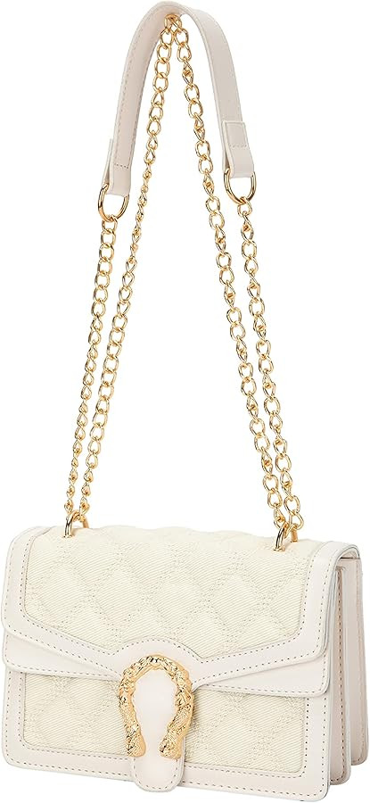 DEEPMEOW Leather Shoulder Bag Chain Purse for Women - Fashion Crossbody Bags Snake Print Underarm... | Amazon (US)