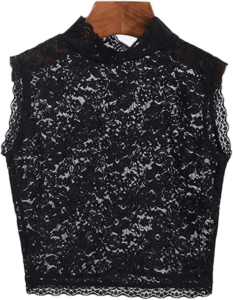 OOCC Detachable Stand Collar Sleeveless Pullover Underwear Fake Collar Turtleneck Faux False Collar Half Blouse Dickey Collar | Amazon (US)