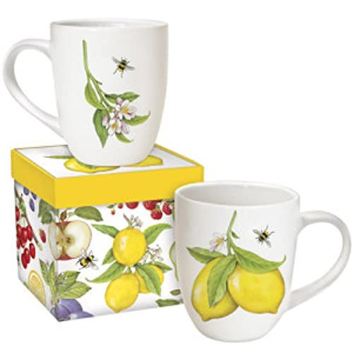 Mary Lake Thompson Z1931BM Lemon Boxed Ceramic Mug 16 Ounces White | Amazon (US)