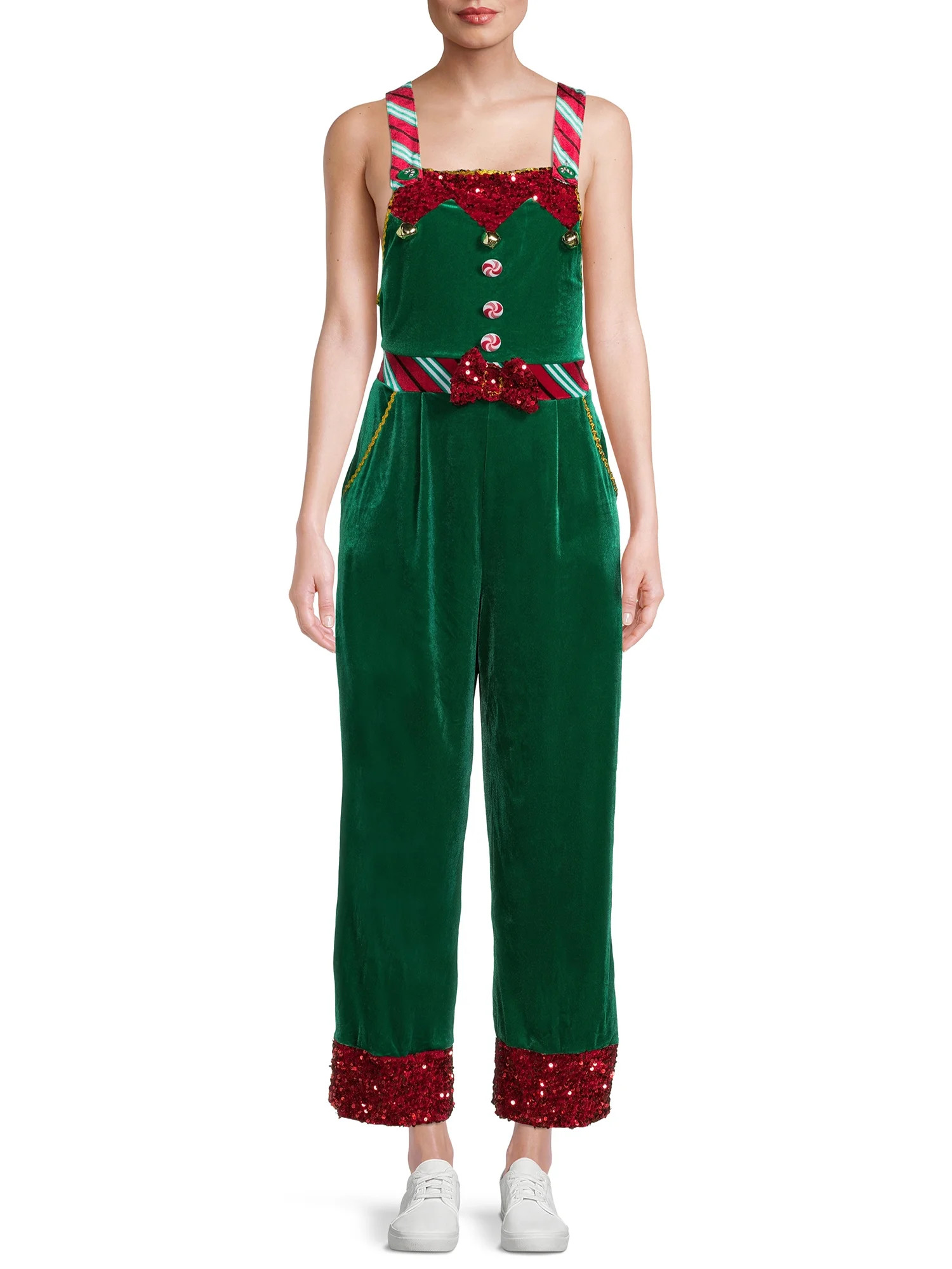 No Boundaries Junior's Christmas Jumpsuit - Walmart.com | Walmart (US)