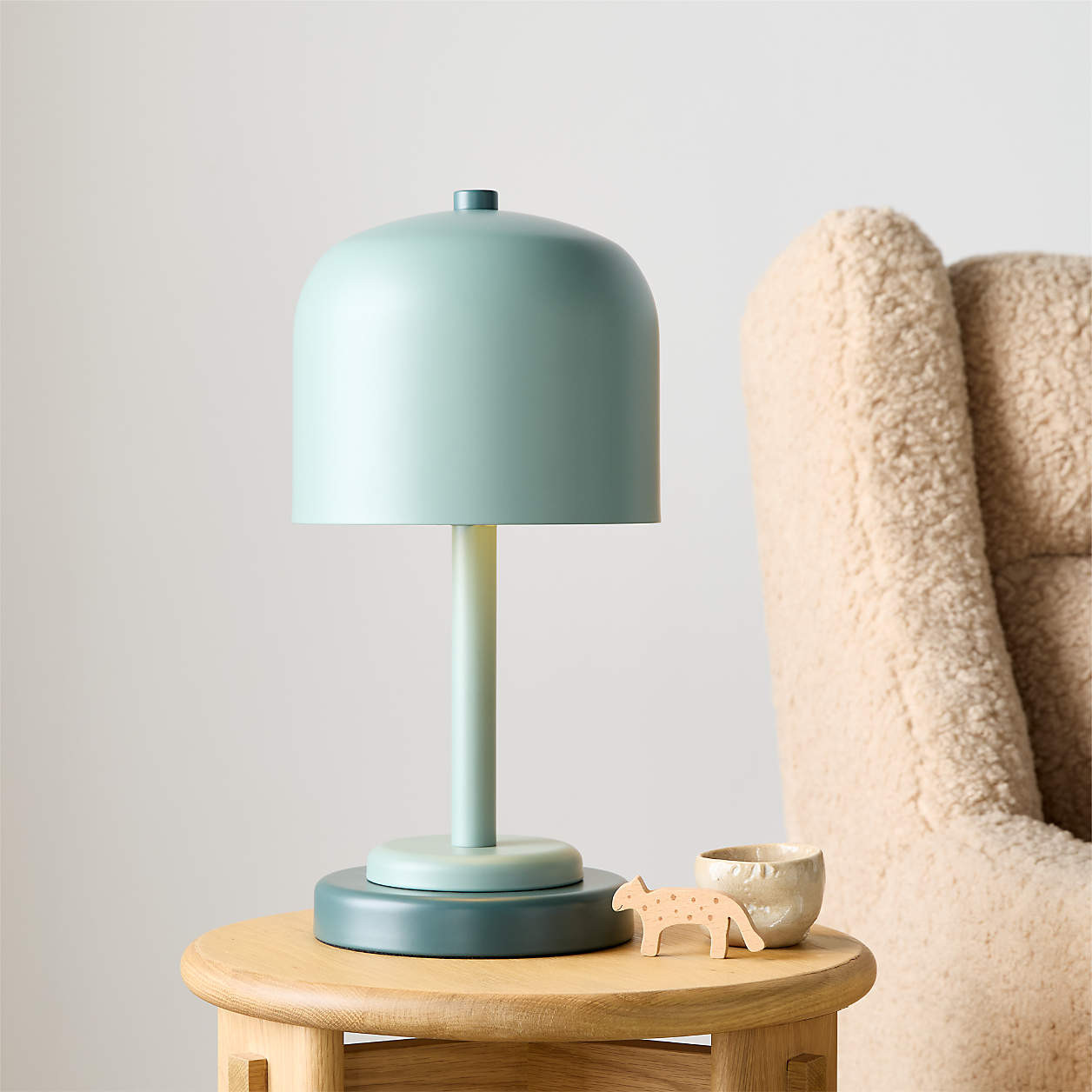 Modern Dome Green Touch Kids Table Lamp + Reviews | Crate & Kids | Crate & Barrel
