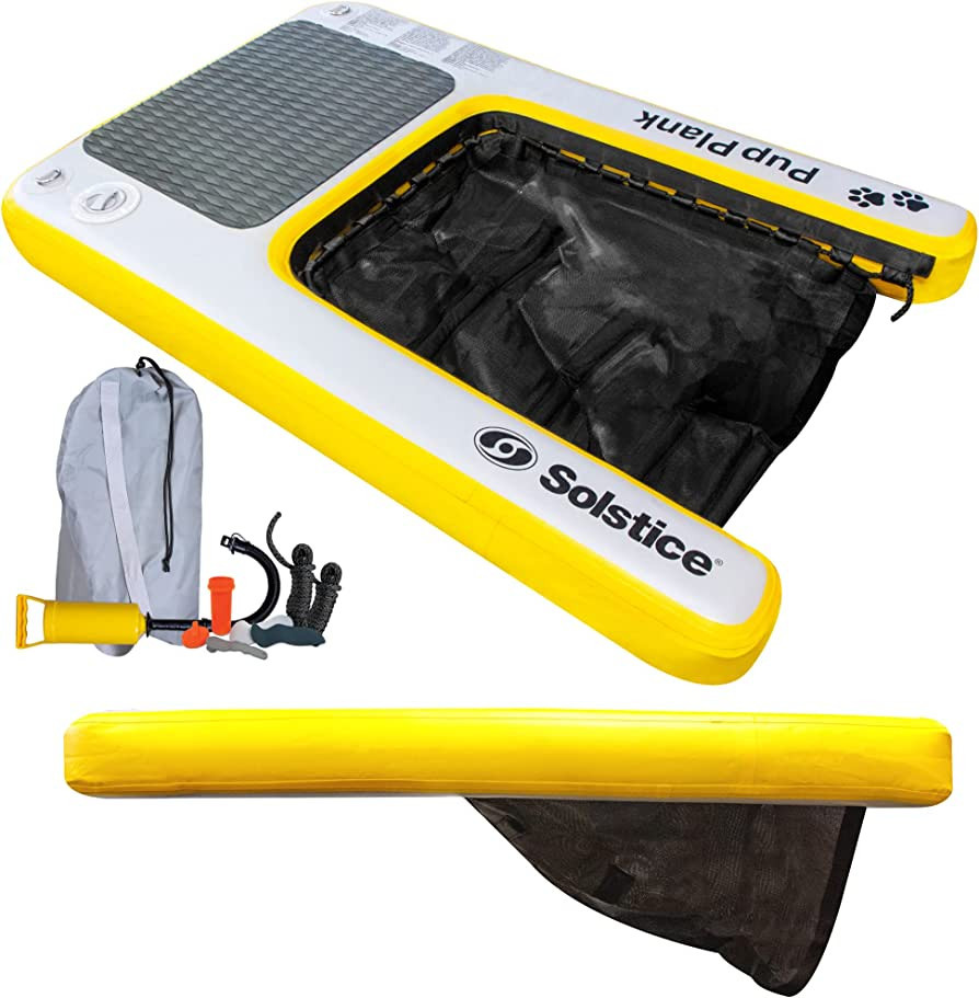 SOLSTICE ORIGINAL Inflatable Pup Plank Dog Float Floating Ramp Ladder For Pools Boats Docks | Dog... | Amazon (US)