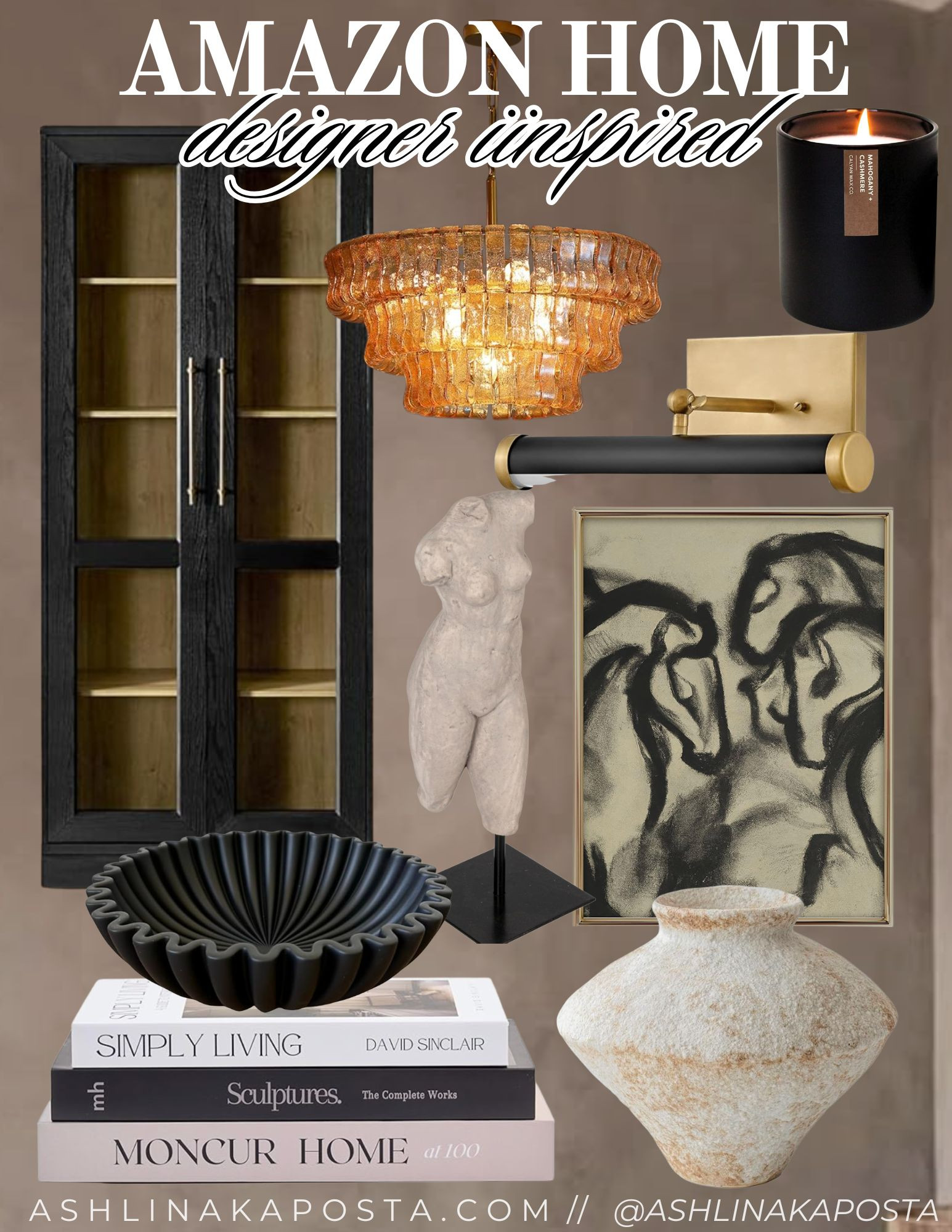 Elevate your home with designer RH inspired decor. From sleek modern lighting to classic equestrian art, these Amazon finds bring stylish sophistication to any room. Perfect for adding that touch of elegance to your space. #AmazonHome #DesignerInspiration #HomeDecor 

 #LTKOver40 #LTKHome