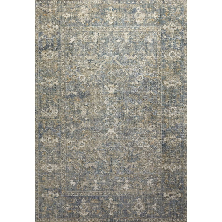 Chris Loves Julia x Loloi Rosemarie Sand/Lagoon 10'-0" x 14'-0" Area Rug | Walmart (US)