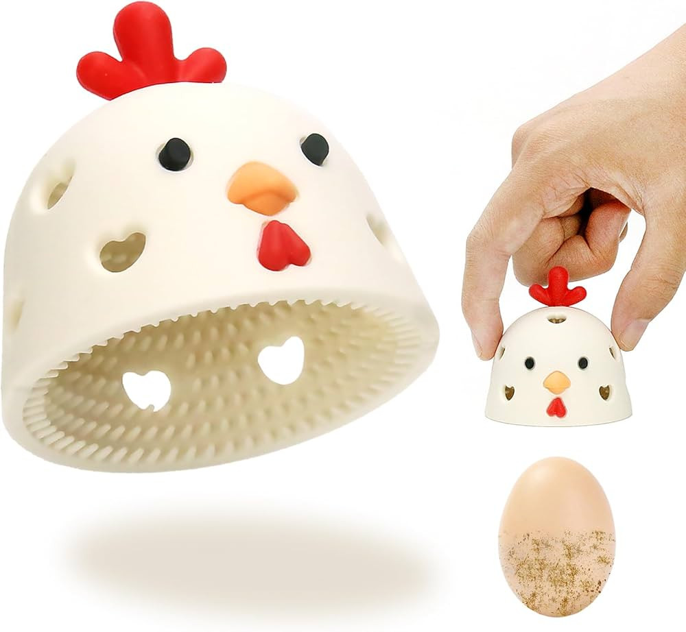 Egg Washer for Fresh Eggs Silicone Egg Brush Egg Scrubber Multipurpose Vegetable and Fruit Cleani... | Amazon (US)