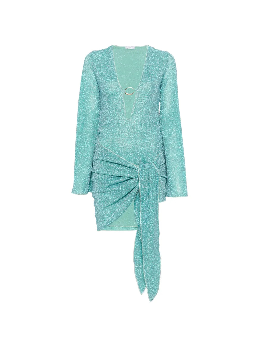 Lumiére ring-detail knotted mini dress | Farfetch Global
