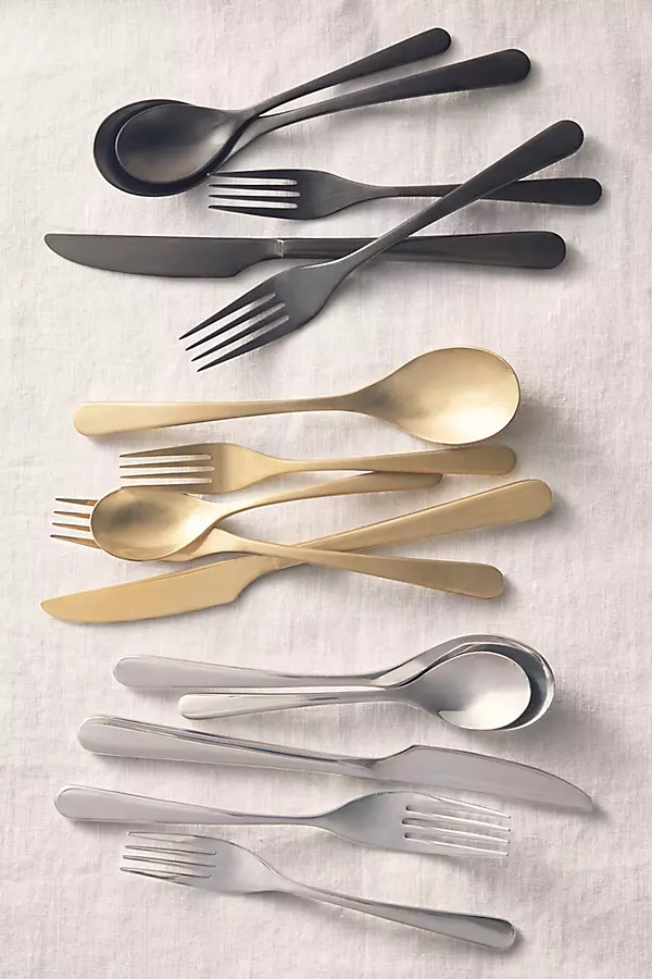 Kenbrook Flatware 20-Piece Place Setting | Anthropologie (US)