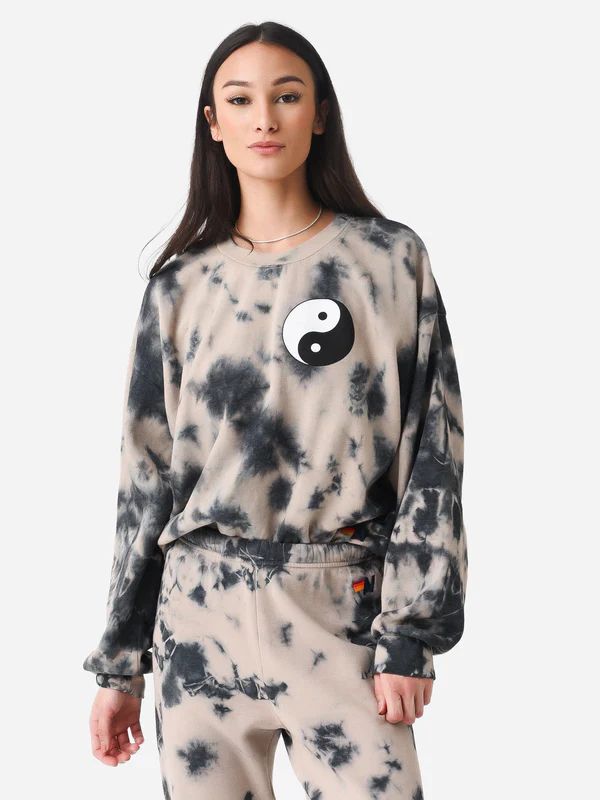 Aviator Nation Women's Hand Dyed Yin Yang Crew Sweatshirt | Saint Bernard