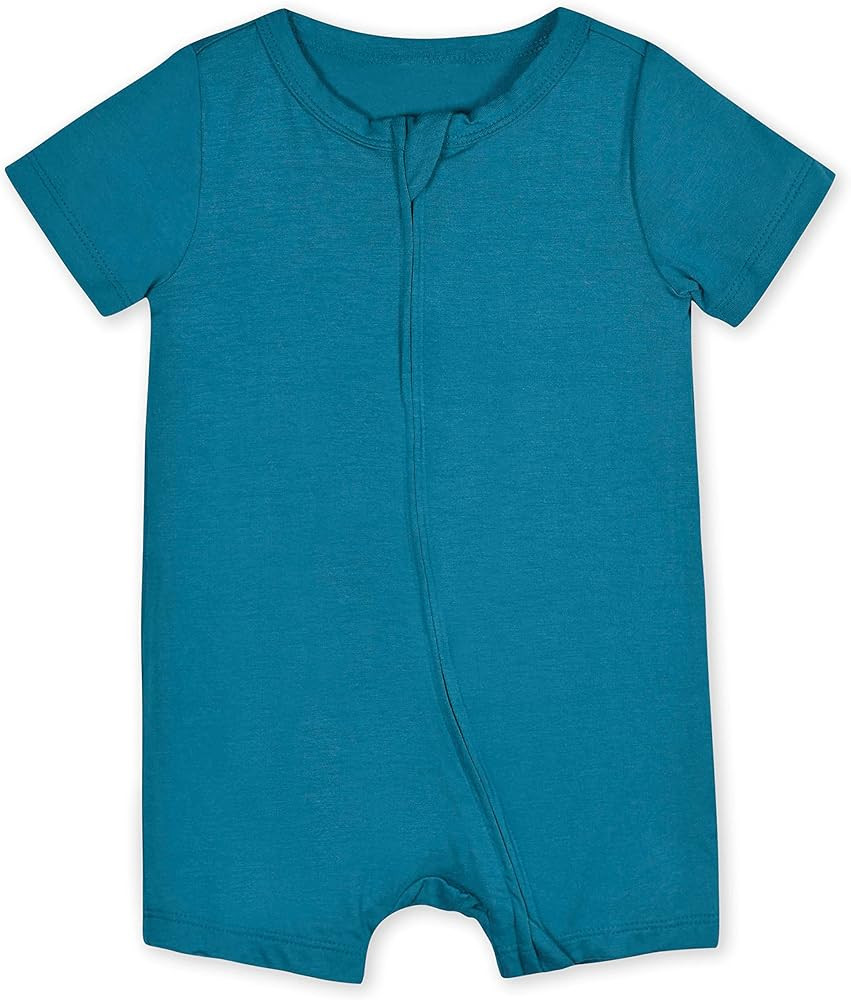 Gerber Unisex Baby Buttery-Soft Short Sleeve Romper With Viscose Made With Eucalyptus | Amazon (US)
