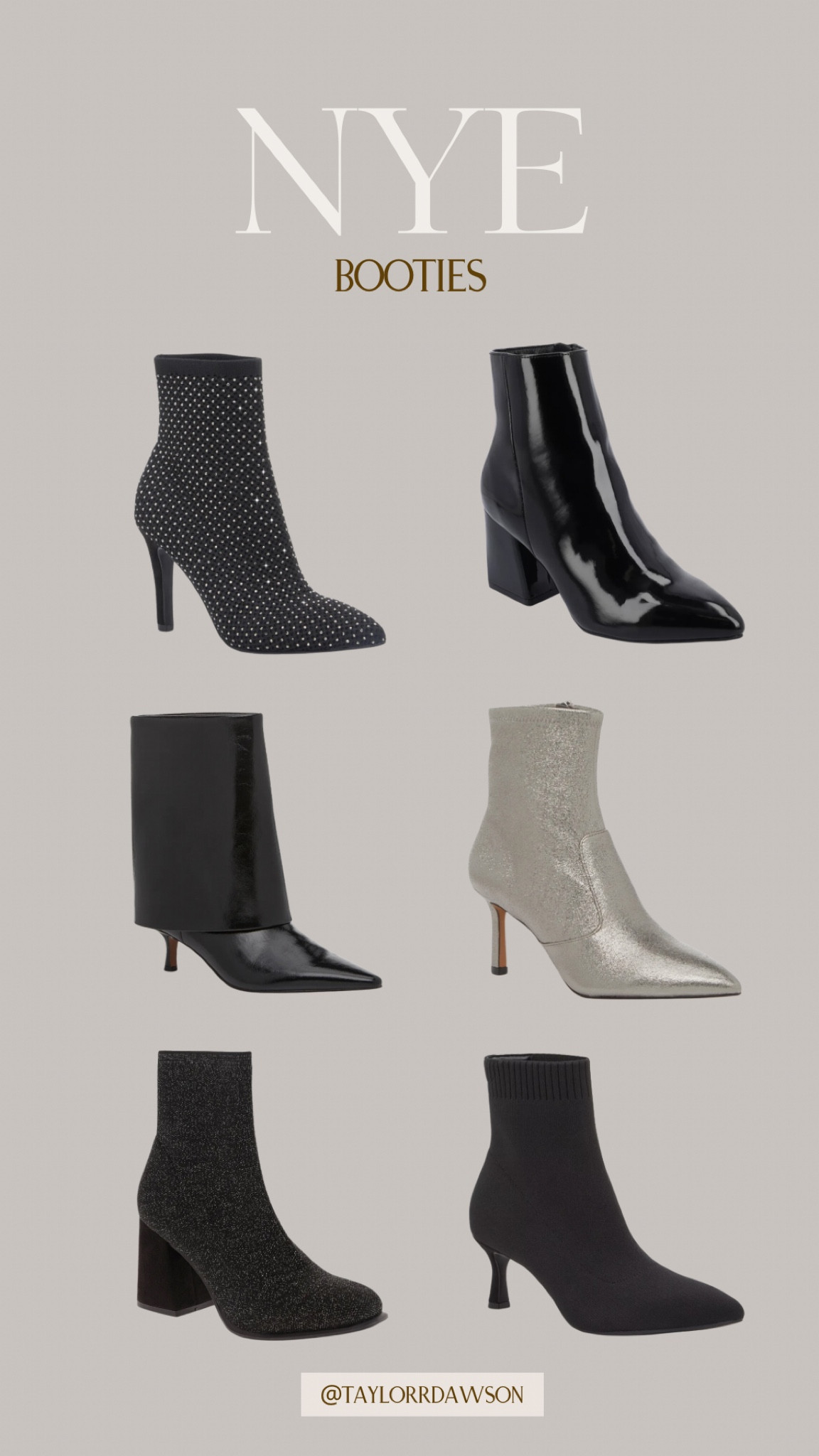 New Year’s Eve booties!

nye shoes, nye booties, black booties, sparkley booties, party booties, party shoes, holiday party

#LTKSeasonal #LTKShoeCrush #LTKHoliday