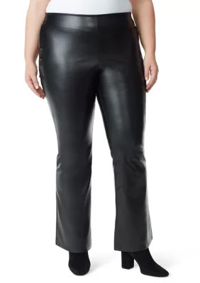 Jessica Simpson Women's Plus Size Pull On Flare Jeans, Black, 20 | Belk