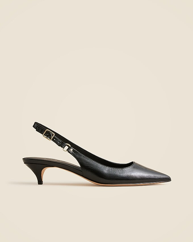 Robin kitten heels in Italian crinkle patent leather | J. Crew US