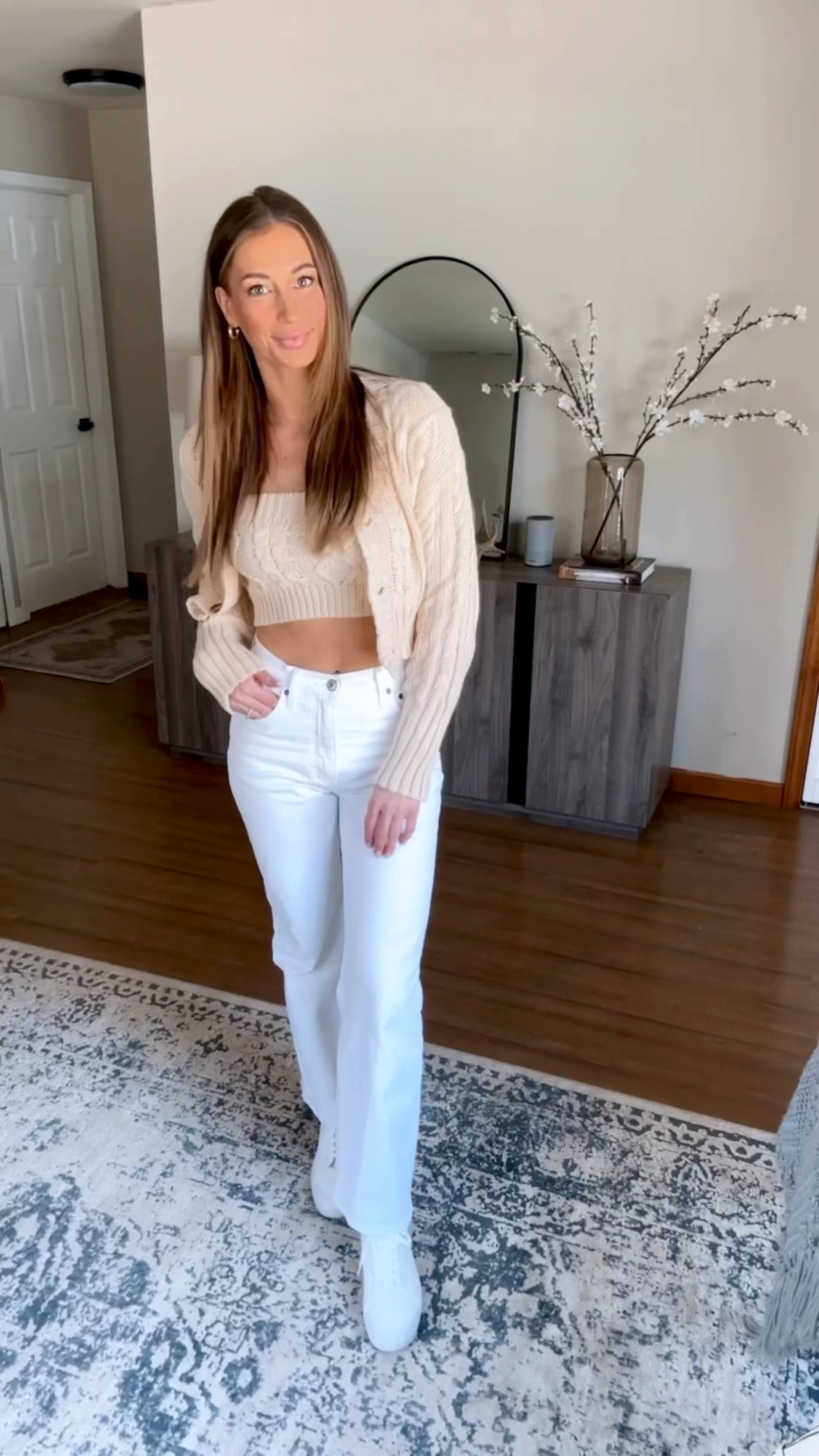 Do we like a sandal or a sneaker for this look? 
In this moment I would choose the sneaker bc these feet need some sun before they show themselves 🤭☀️ loving this transitional top for spring 🌼 

Full fit linked on my @shop.ltk 
Top linked under “spring fashion” on my Amazon storefront 
 

#grwm #ootd #outfitinspiration #outfitideas #styleinspo #whatiwore #outfitoftheday #amazonfashion #gdwm #grwm #ootd #outfitinspiration #outfitideas #styleinspo #whatiwore #outfitoftheday @shop.ltk #ltk #ltkunder50 #ltkfashion 

#amazonfashion #outfitoftheday #gdwm #amazon #amazonfinds #amazonmusthaves #amazonfavorites #amazonsummermusthaves #amazonsummerfinds #amazonsummerfashion #amazonpartner

#LTKunder50 #LTKfit #LTKFind