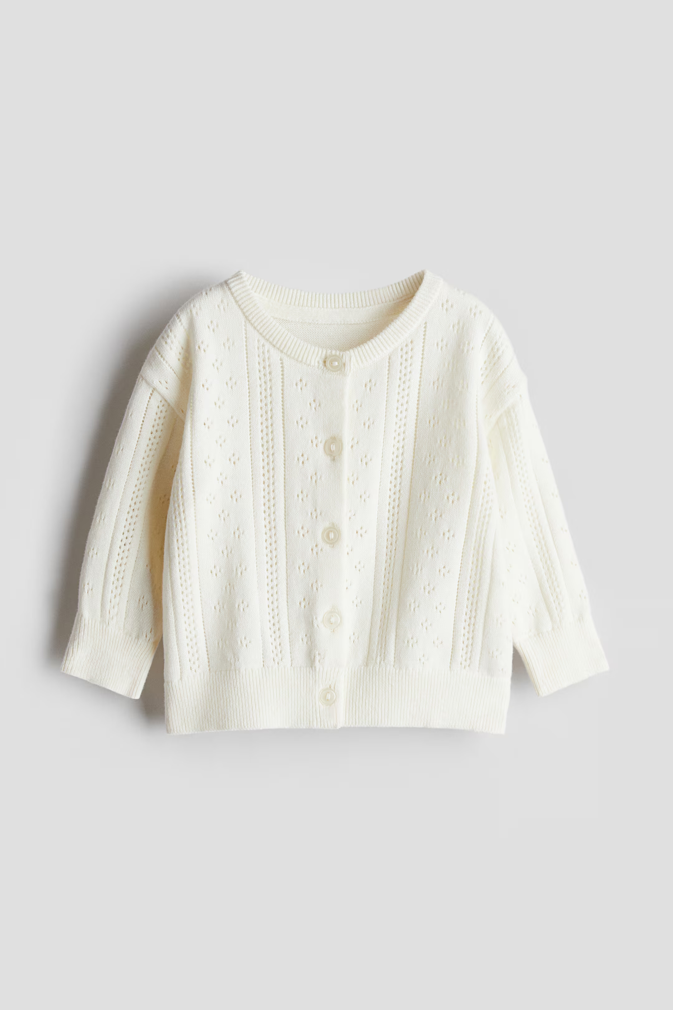 Pattern-knit Cotton Cardigan | H&M (US + CA)