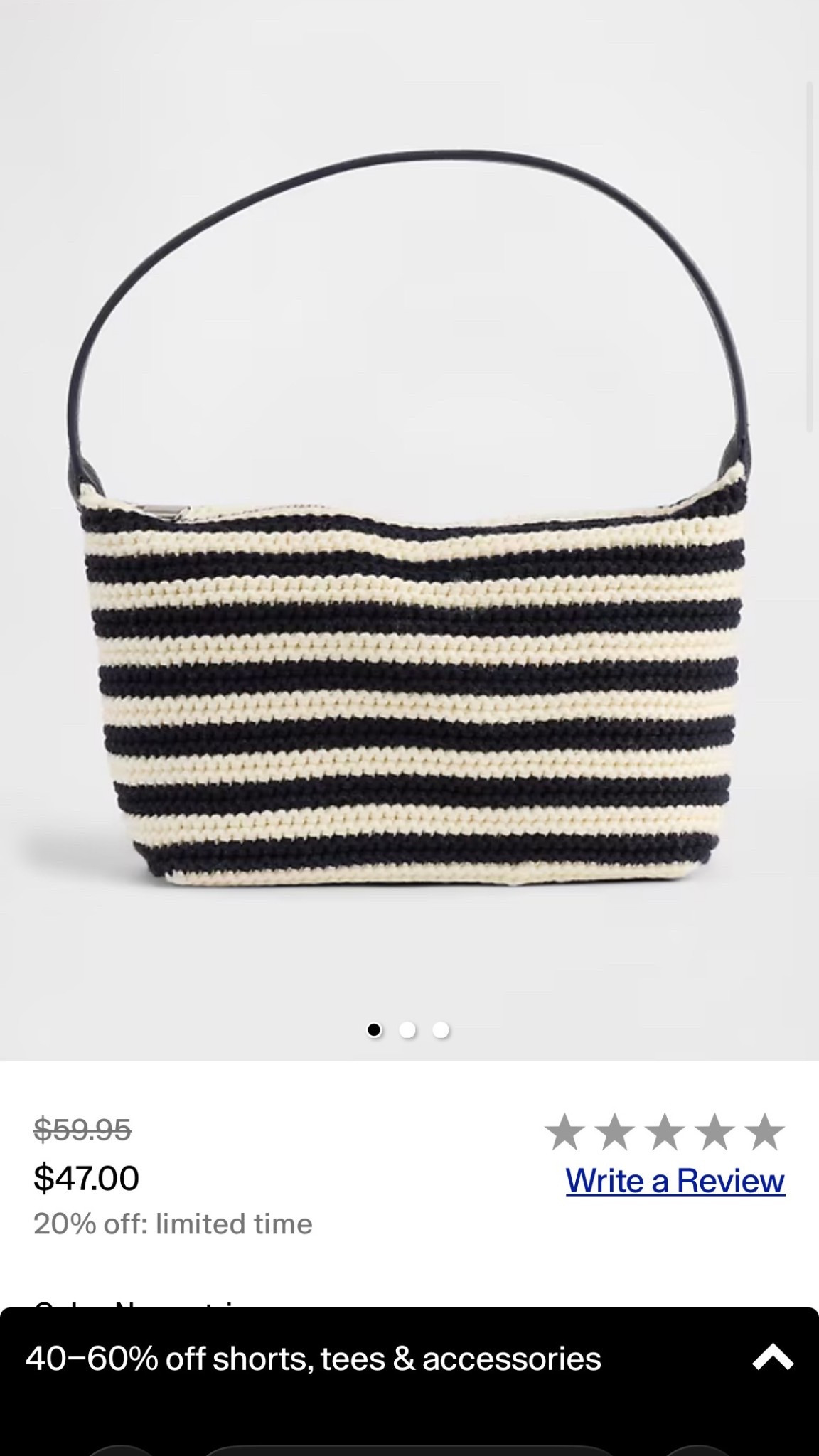 gap knit mini bag! 