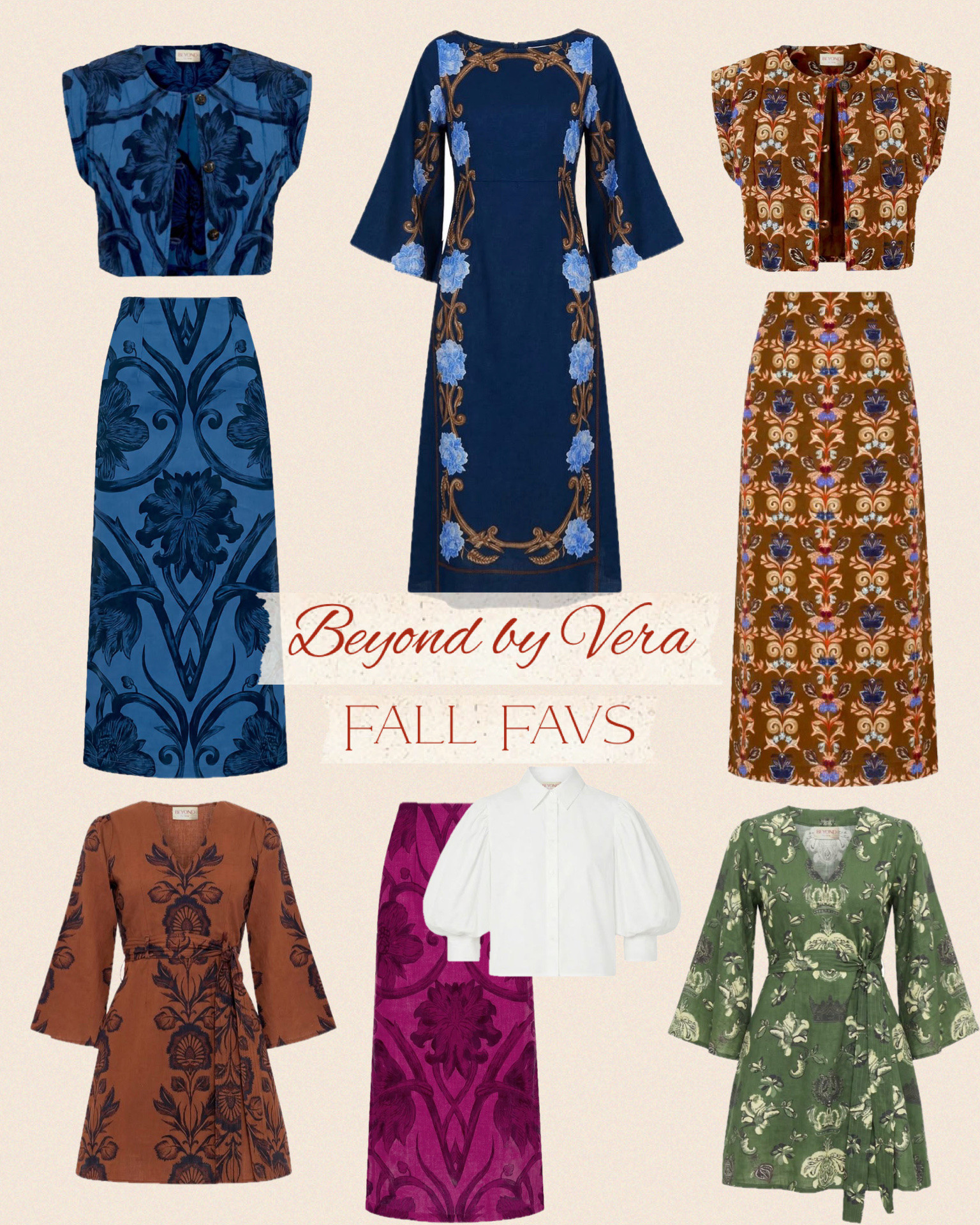 Fall favorites with @beyondbyvera  🍂🤎 Sharing a few of my favorite pieces from their Fall ’26 collection—beautiful prints, rich autumn hues, and those easy silhouettes that make getting dressed this time of year feel effortless.

These are the pieces I’ll be reaching for all season long—from crisp fall days and weekend plans to dinners out and everything in between. Classic, feminine and so easy to wear.

I’ve linked all of my favorites from the collection here. 

#beyondbyvera #fallfashion #falloutits

#LTKgrwm #LTKootd #LTKOver40