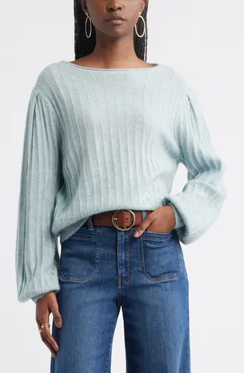Treasure & Bond Alpaca & Wool Blend Rib Sweater | Nordstrom | Nordstrom