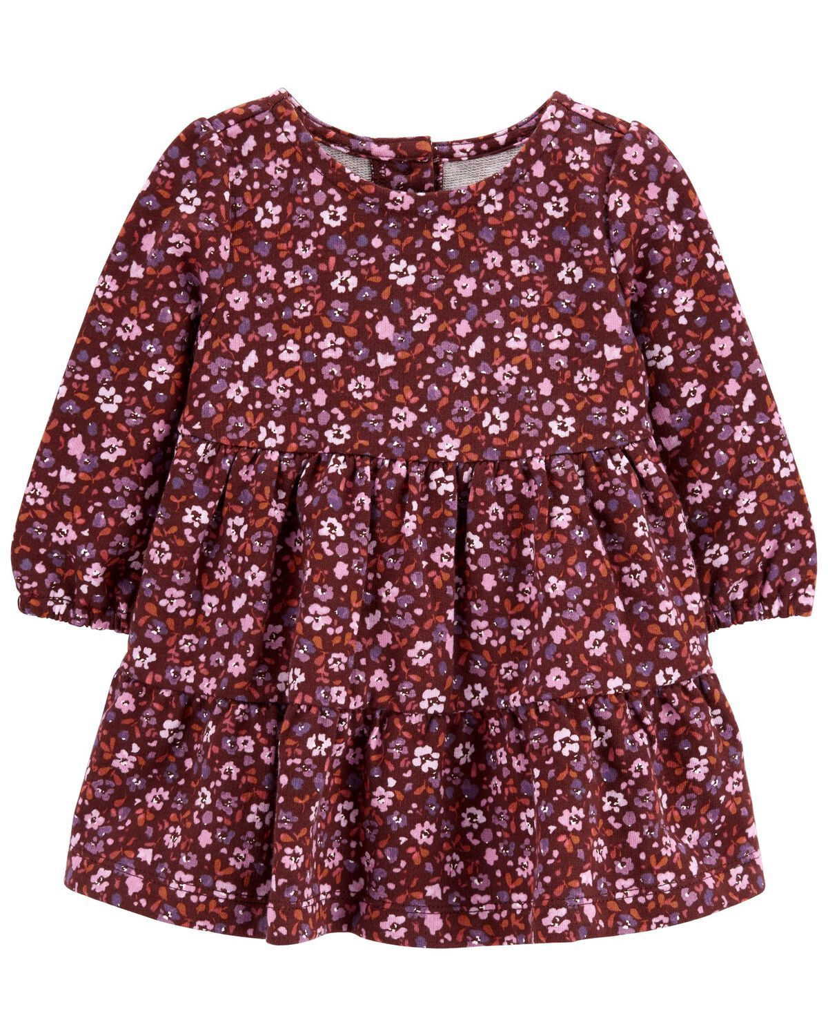 Brown Baby Floral Tiered Dress | carters.com | Carter's