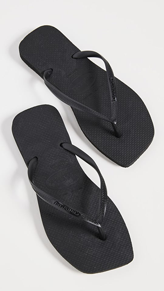 Slim Square Solid Flip Flops | Shopbop