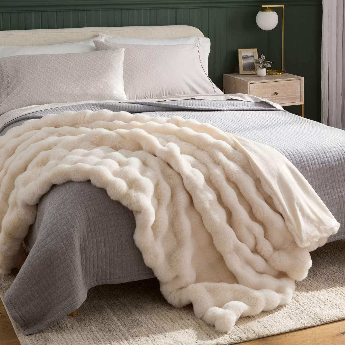Bubble Fur Blanket - Threshold™ | Target