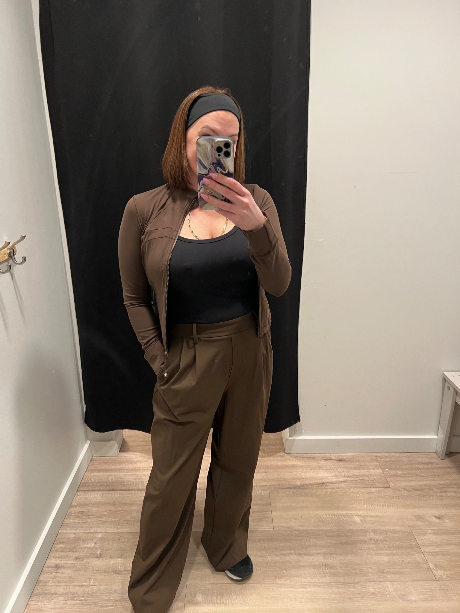 Lululemon work wear in walnut crunch! I’m in a large in the daydrifts and 8 in the define jacket. 

#LTKMidsize #LTKfitnessgoals #LTKootd