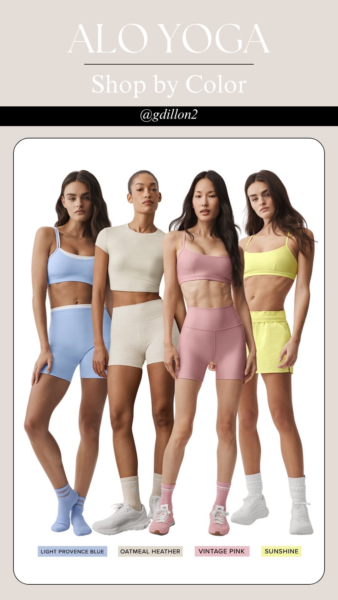 Alo Shop by Color: Shop Light Provence Blue, Oatmeal Heather, Vintage Pink, and Sunshine!

#LTKfitnessgoals #LTKootd #LTKU
