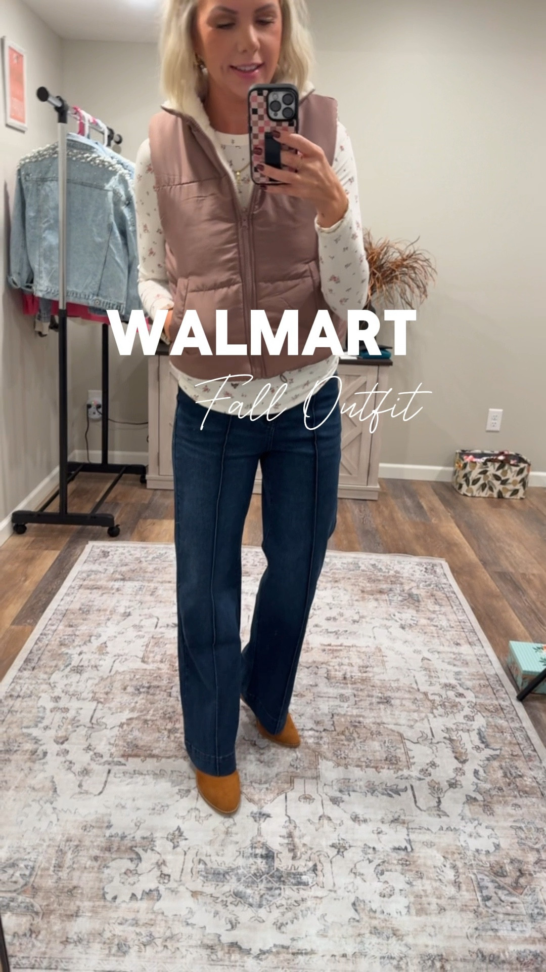 These jeans are so flattering and affordable! 

Jeans: Size 4
Long Sleeve: Small
Vest: Xsmall 

#LTKxWalmart #LTKstyletip #LTKseasonal #WALMARTINSPO #walmartfashion #affordablefashion #style #styleinspo #casualstyle #fallfashion #styleonabudget #walmarttryon

#LTKVideo #LTKStyleTip #LTKFindsUnder50