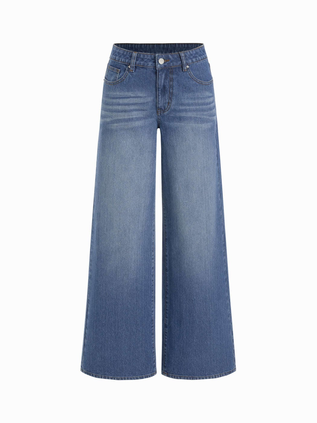 -58% Washed Denim Low Rise Metal Detail Wide Leg Jeans CHF 22.22CHF 52.90 | Cider