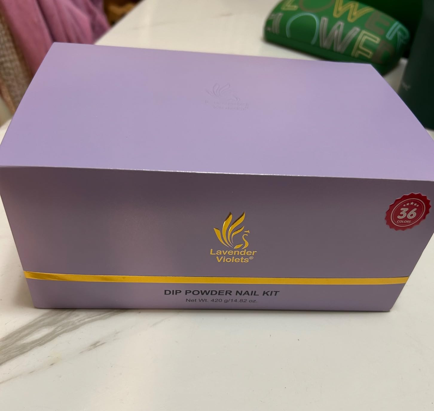 Lavender Violets 36 Colors Dip Powder Nail Kit Starter Quick Drying Dipping Powder Colors Set Fre... | Amazon (US)