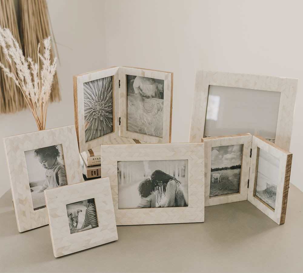 Sonia Bone Picture Frame - White | Pottery Barn (US)