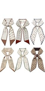 Head Scarf Hair Neck Scarves For Women Purse Bag Scarfs For Handbags Silky Long Thin Satin Headsc... | Amazon (US)