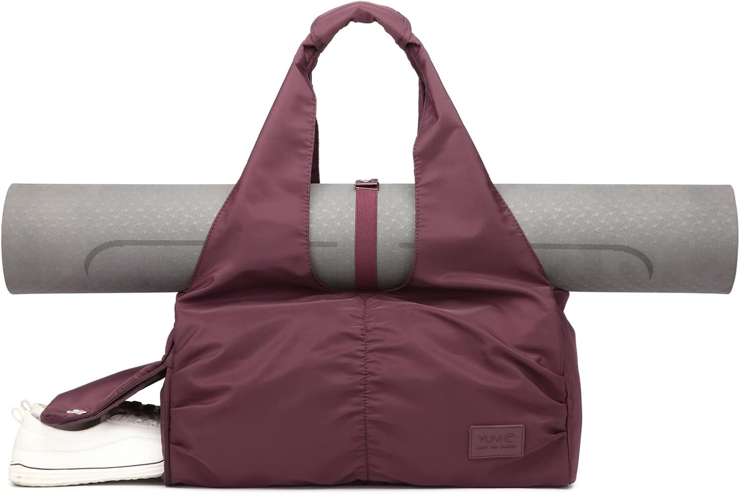 Travel Yoga Gym Bag for Women, Carrying Workout Gear, Makeup, and Accessories, Shoe Compartment a... | Amazon (US)