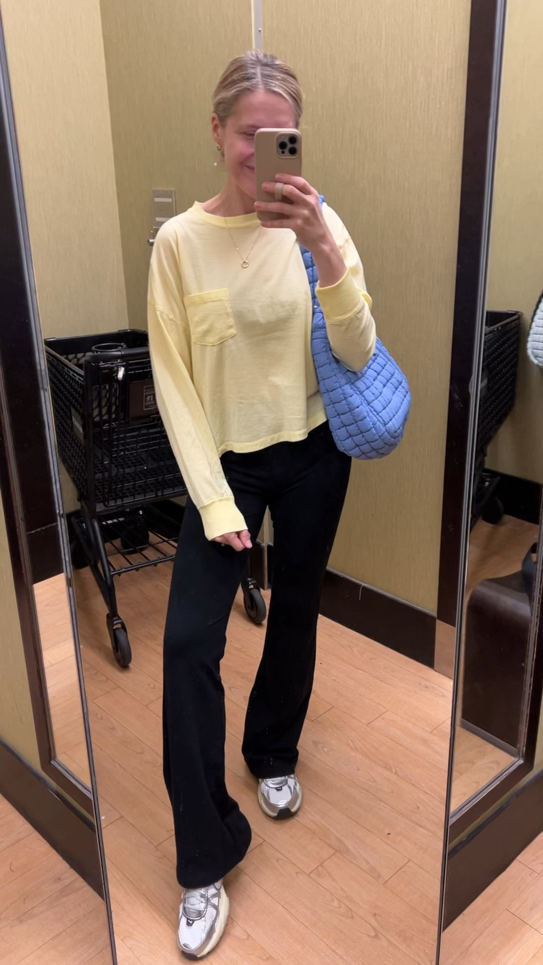 Kohls has yoga pants aka flare leggings that are actually long enough for me! I’ll link two styles I tried on and liked. I’m a size medium, 5’8”. Under $25.

#LTKOver40 #LTKActive