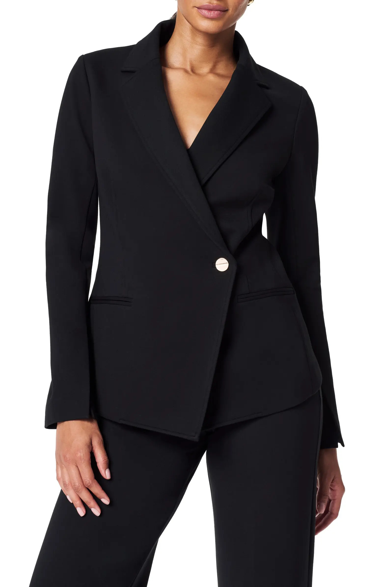 Asymmetric Ponte Knit Blazer | Nordstrom